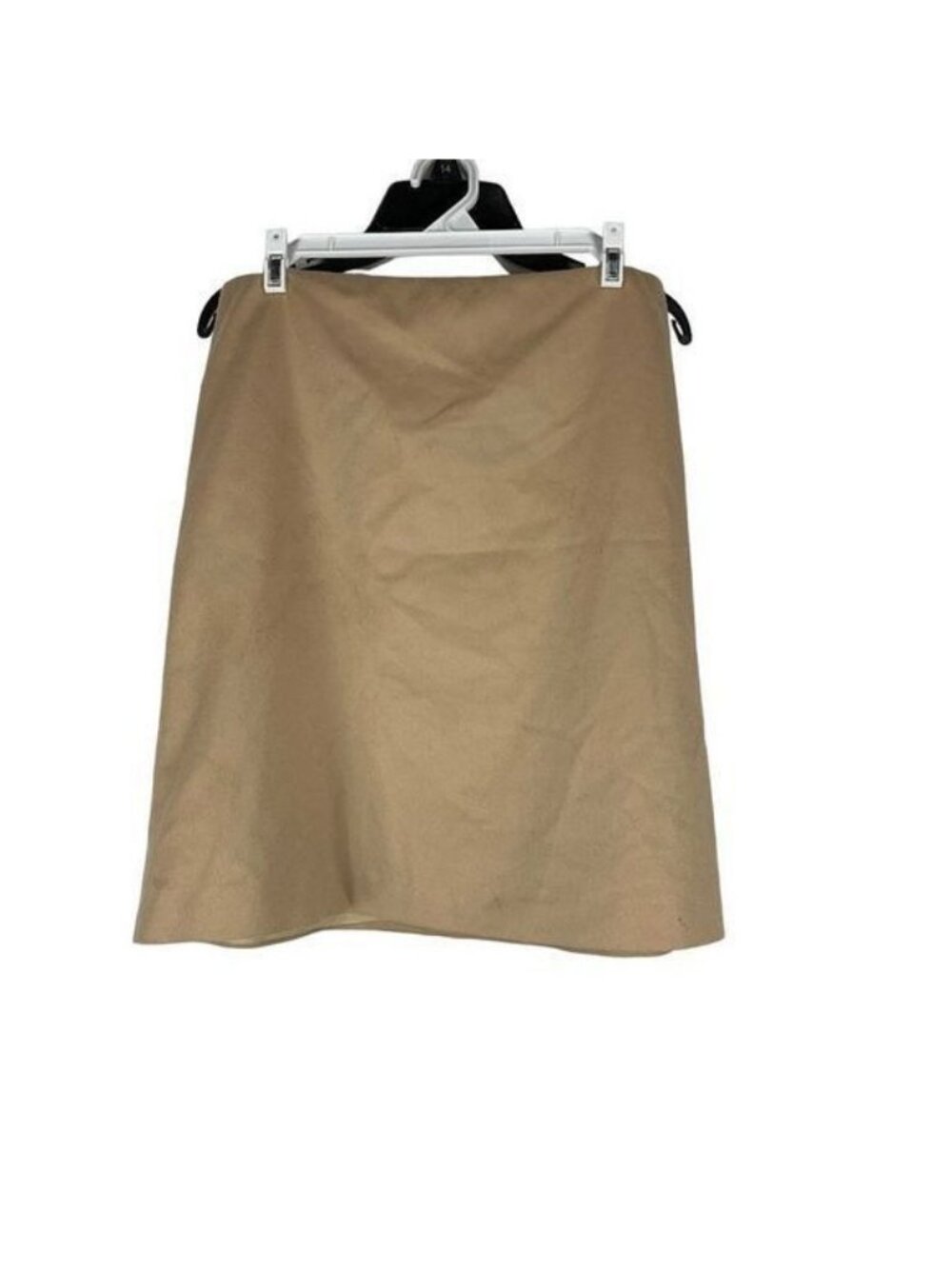 French Connection Womens A-Line Tan Skirt Size 8 Wool Blend Professional Career
